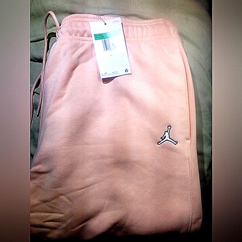 Jordan Peach Joggers with Iconic Logo
